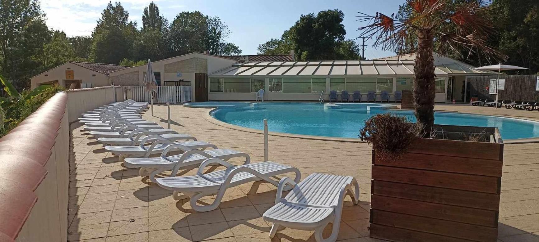 Mobilhome L'Oasis Camping Le Clos Cottet Angles  Eksteriør billede